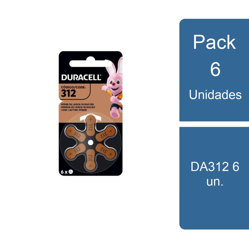 Pack 6 Pilas Audiología Da312 6 Un. Energizer image number 0.0